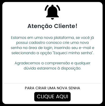 pop up nova plataforma